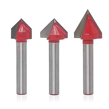 ヴィーダ　加工代 XCAN Engraving Bits 10pcs 20/30/45/60/90 Degrees Straight V